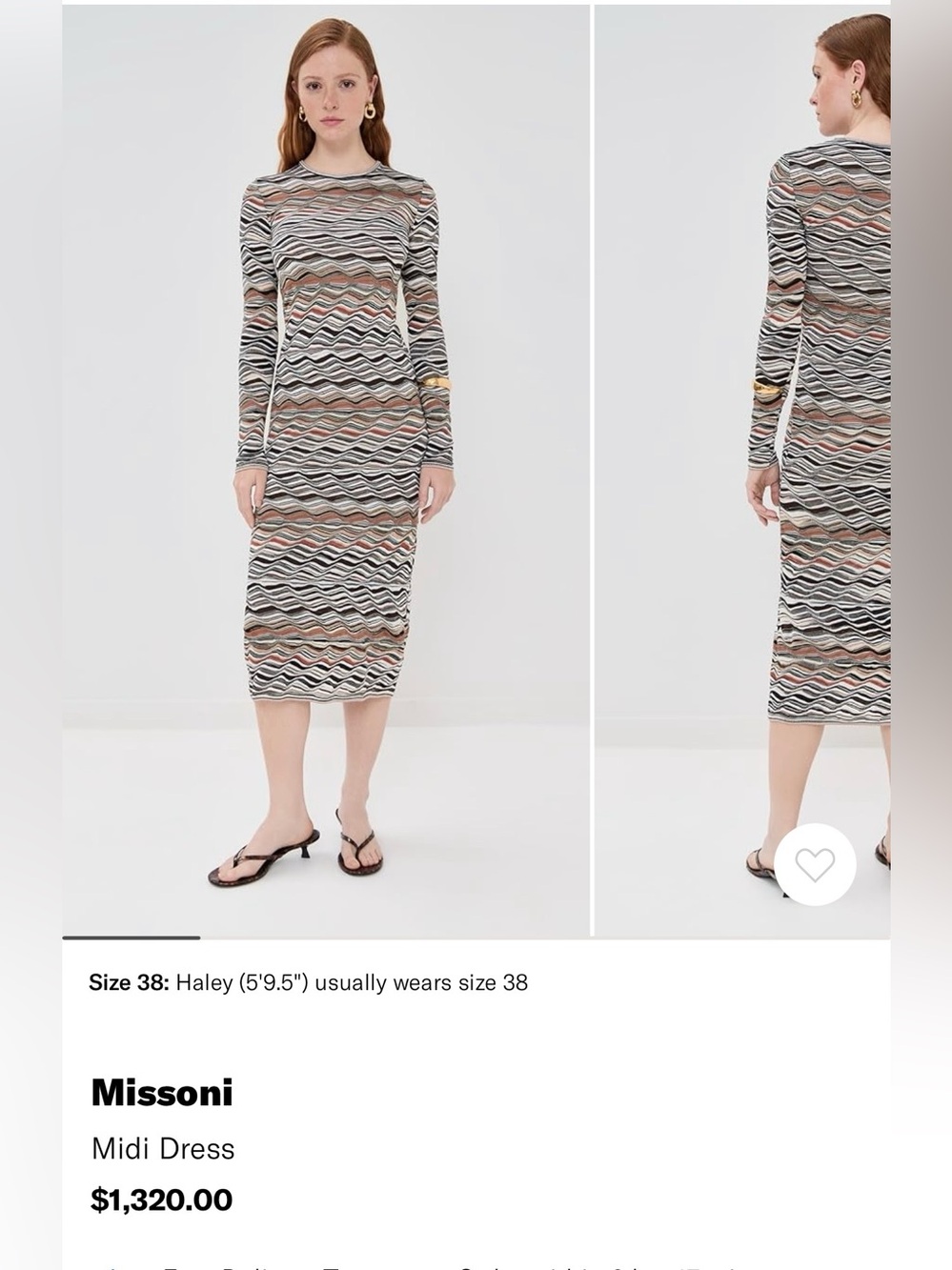 NWT Missoni Dress SZ: 36/0/XS - Picture 2 of 6